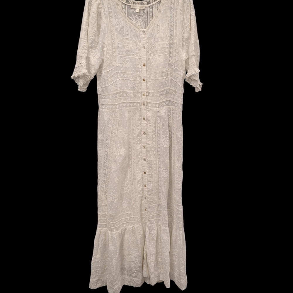 NEW LoveShackFancy Minka Heritage Maxi Dress size 14 - Picture 2 of 6